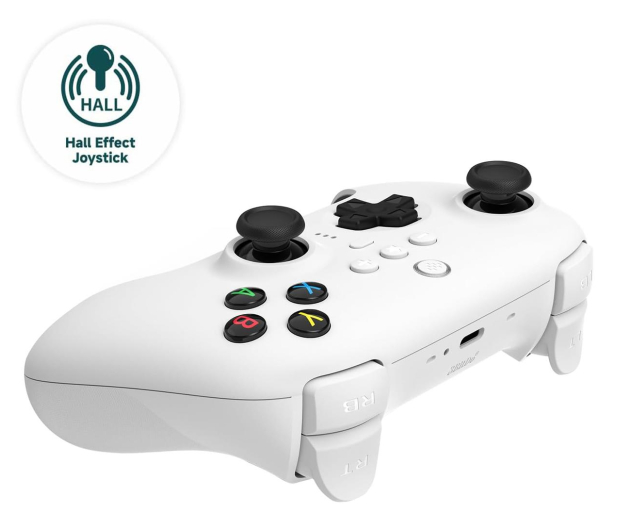 8BitDo Ultimate 2.4G Pad PC Hall Ed White - 1243073 - zdjęcie 3